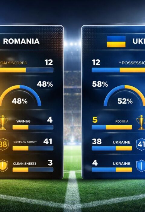 découvrez une analyse détaillée des statistiques et un pronostic pour le match entre roumanie et ukraine, avec une comparaison complète des performances des deux équipes.